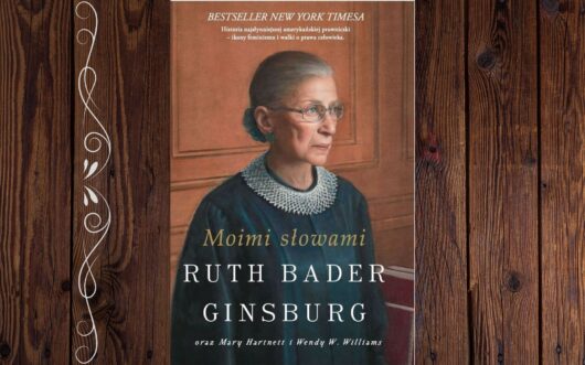 Okładka książki "Moimi słowami" przedstawiająca Ruth Bader Ginsburg